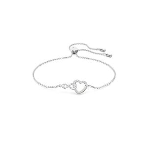 Swarovski Infinity Heart Jewelry Collection, Necklaces and Bracelets, Rose Gold & Rhodium Tone Finish, Clear Crystals